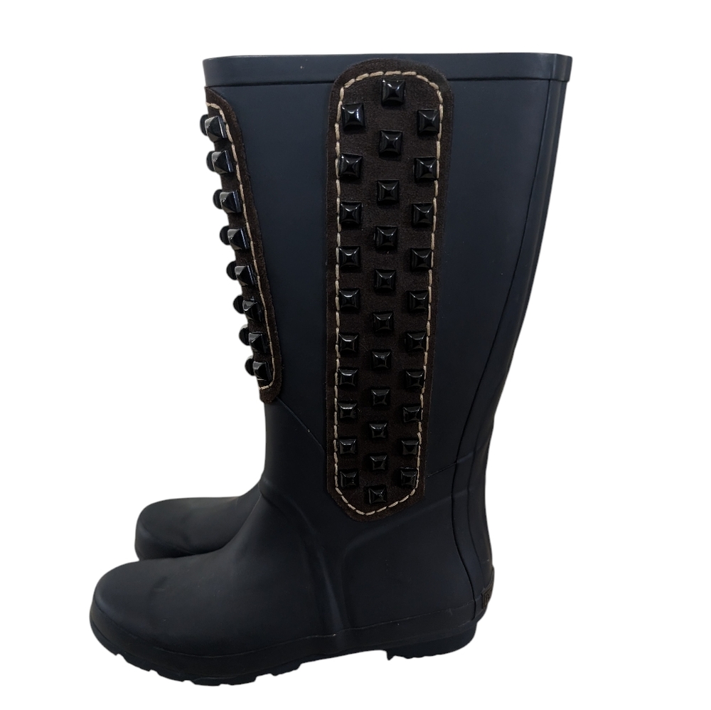 BCBG Max Azria Studded rubber rain boots